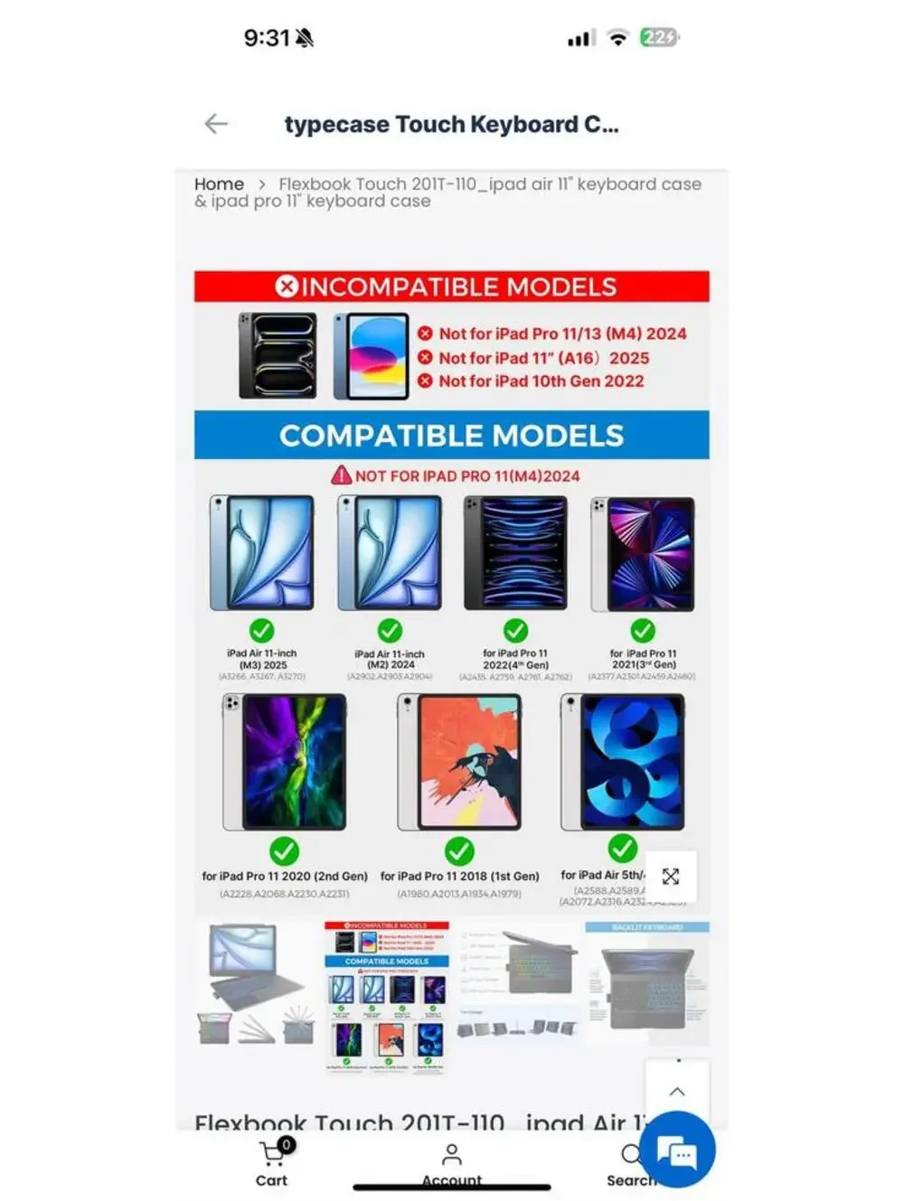 Flexbook Touch 201T-110 iPad Air 11